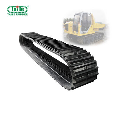 ভালো দাম 600x100x82 আকার, 8200 মিমি দৈর্ঘ্য এবং রাবার এবং ইস্পাত কর্ড উপাদান সহ কমাতসু সিডি 60 আর এর জন্য শক্ত অবিচ্ছিন্ন রাবার ট্র্যাক অনলাইন