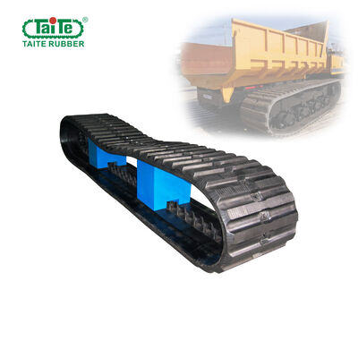 ভালো দাম হিটাচি ডাম্পার রাবার ট্র্যাক 800x150x66 আকার উচ্চ আকর্ষণ এবং শক্তিশালী অভ্যন্তরীণ কাঠামো সঙ্গে অনলাইন
