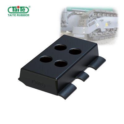 ভালো দাম কালো লাইটওয়েট Paver ট্র্যাক প্যাড উচ্চ পারফরমেন্স রাবার ফর্মুলার টেকসই অনলাইন