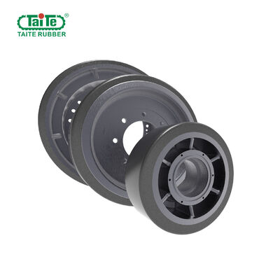 ভালো দাম অ্যাসফাল্ট প্যাভারের জন্য টেকসই পলিউরেথেন চাকা, ড্রাইভ চাকা এবং গাইড চাকা সহ অনলাইন